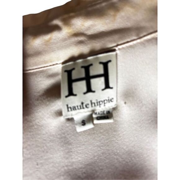 Hautie hippie silk tunic silver clasp size small - Picture 7 of 12
